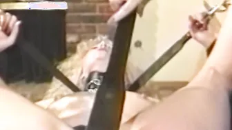 Restrained lesbian spanked and dominated over 2