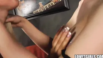 Super hot tranny Sarina Valentina bangs hot blonde chick