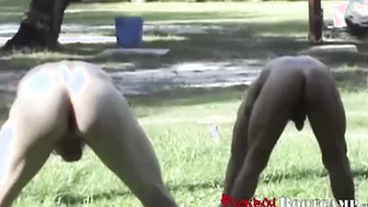 Real amateur guys touch each other while being fully naked