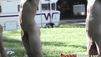 Real amateur guys touch each other while being fully naked