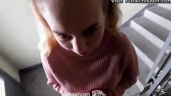 fucked a modest girlfriend in a public place. 2