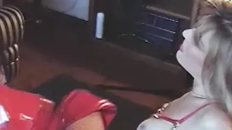 Dykes in high heels get dominated while their hands are tied 2