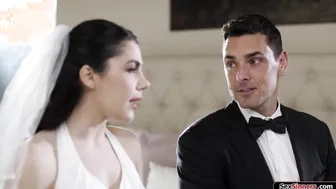 Busty bride anal cheats on wedding day