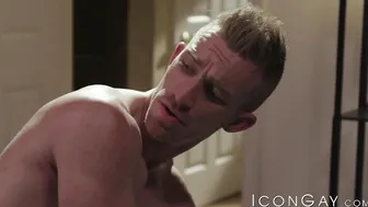 Muscular studs Cade Maddox and Nick Fitt cum after anal sex