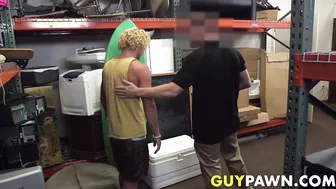 Pawn brokers pounding surfers sweet ass in the back room
