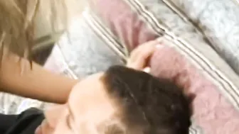 Young gal gets her wet hole filled by mature cock first time