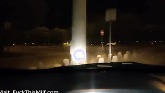 Sex with mothers friend in a car during night 2