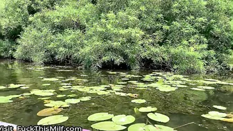 Real Outdoor Sex on the River Bank after Swimming (POV) 2
