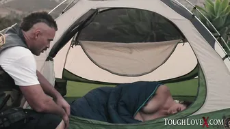 Karl's Campfire Adventure with Sexy Camper Girl Kylie Rockett