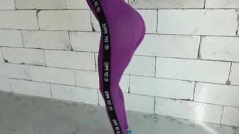 Step brother grinding and getting hard by yoga pants 11