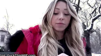 Public agent picks up sexy French babe Jennifer Amilton and fucks her for money 2