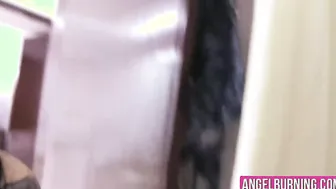 Rachael Madori enjoying a rough ass stuffing on the bed