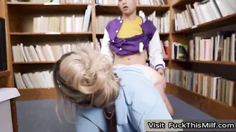 Blake Blossom Gets Fucked At The Library  Gets Caught By Jenna Starr Who Wants To Jo 2