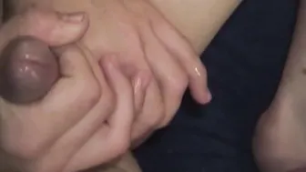 Horny wanker stuffs his ass with a dildo and jerks off solo
