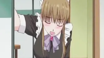 Anime maid masturbates and gets wet