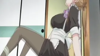 Anime maid masturbates and gets wet