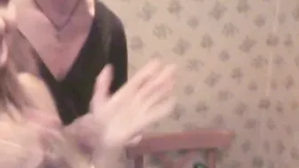 Amateur teen rides cock and takes it deep