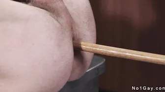 Deep throat and anal gays locker room fucking