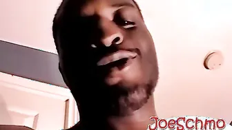 Black Joe gets hig big black dick sucked by a white dude