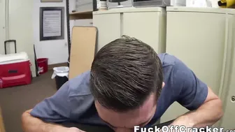 White office dude gets ass pounded hard by black dick dude