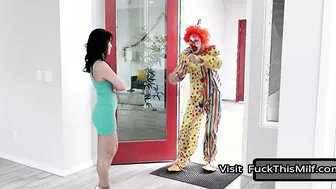 Lucky Dude Whips Out His Huge Throbbing Cock And Makes Thirsty Milf Gobble On It 2