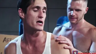 Throat fucking before fist banging for horny scrawny man