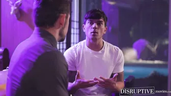 Closeted doctor Dante Colle sprayed loads of cum by hunk escort Dakota Payne