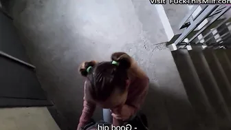 fucked a modest girlfriend in a public place. 3