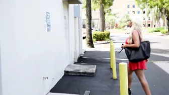 Big Boobed blonde pounded by the towing company bro