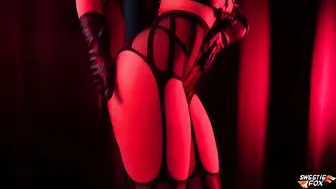 Succubus Deep Blowing Cock Muscular Bro and Doggy Style Fucking - Cumshot