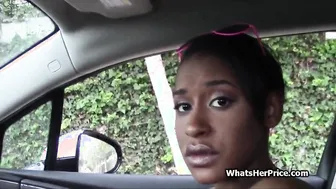 Public point of view pounded with african stranger for money