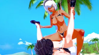 Fate/Grand Order: CUTIE HARD SEX with Caenis on the Beach (3D Cartoon)