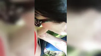 ORAL SEX inside the woods