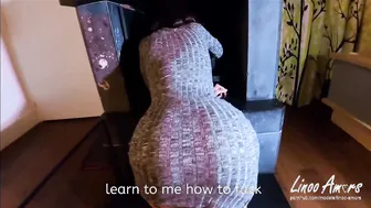 Stepmom Stuck inside Fireplace is Banged by Stepson inside Vagina and Booty