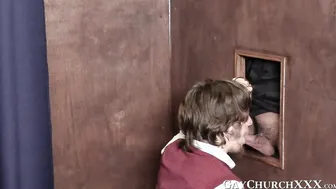 Altar boys suck each other before fucking hardcore and raw