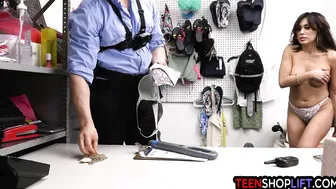 Young latin MILF busted stealing jewelry