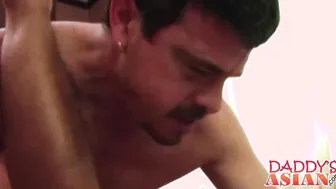 Charming Jap twink enjoys in anal sex with a horny Daddy