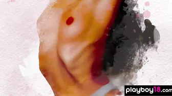 Hot Romanian babe reveals her tiny boobs