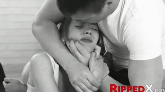 Slutty teenie is shown the hard way of anal stretching