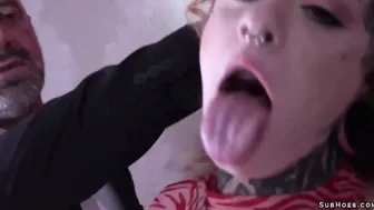 Spanking and throat fuck on Azura Alii