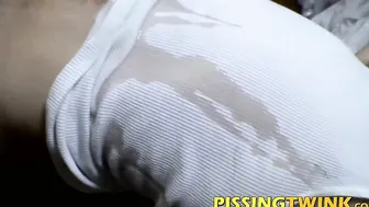 Hot straight dude Eddy Lake gets pissed for the first time