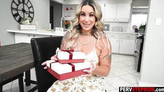 Great sex gift by perverted stepson
