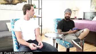 Busty MILF seduced shy gamer and jumped on his Cock1 2