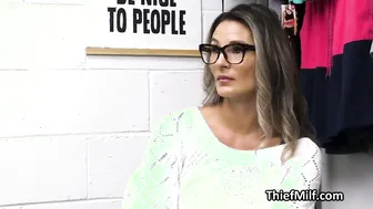 Lovely milf chooses guards dick instead of jail