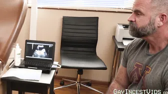 Handsome stepson bareback ass drilled and fingered by daddy