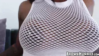 Chocolate sweetheart is ready for a steamy fuck session
