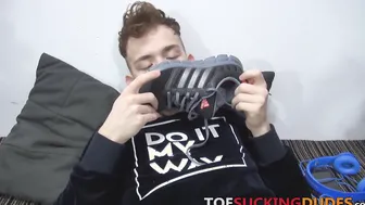 His rock hard cock slides in that gaping asshole real nice