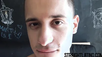 Cute young Latino barebacked and facialized by a huge cock