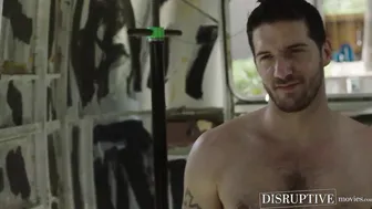Muscular daddy Ty Roderick pounded hard in trailer by sexy bear Isaac X