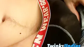 Bryce Corbin licking his tasty semen from his own fingers